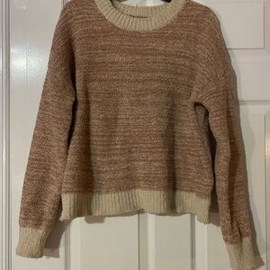 Thread & Supply Mauve and Cream Sweater